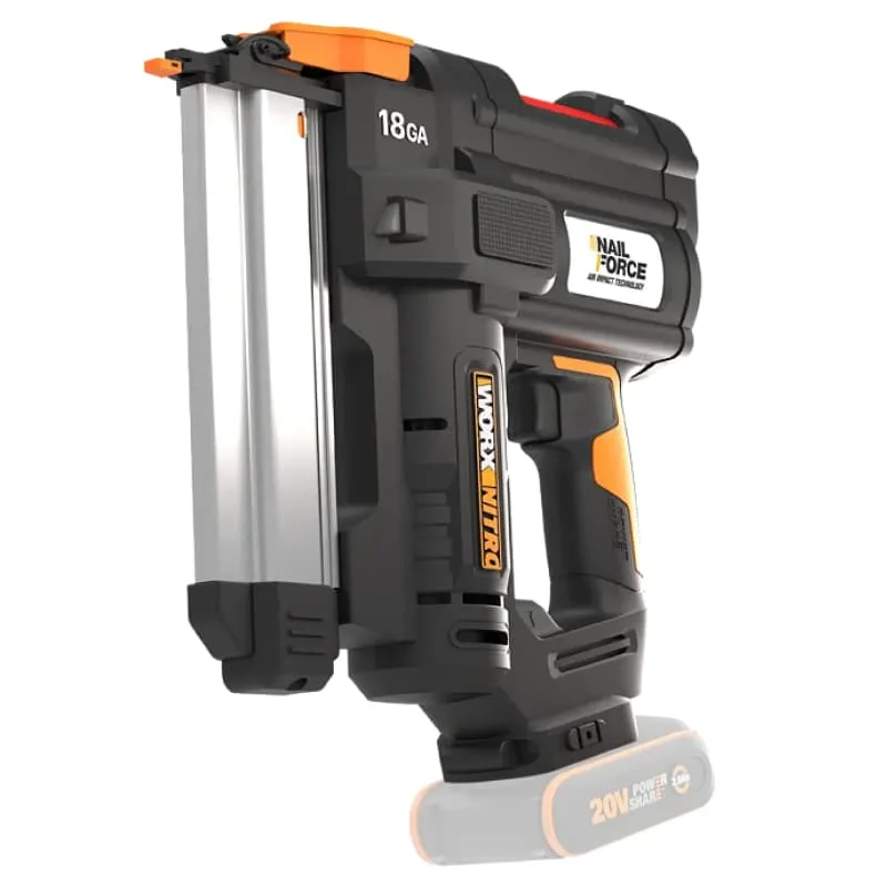 Гвоздезабивной пистолет WORX WX842 20V бесщеточный аккумуляторный — детальное фото